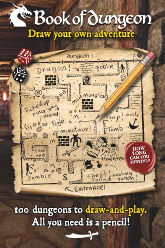 Book of Dungeon - A dungeon-scrawler draw-and-play adventure book