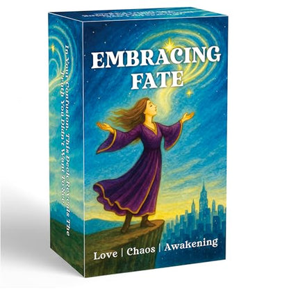 DPEHAKMK Embracing Fate Oracle Deck, Oracle Cards for Beginners, 78 Cards Deck for Love, Healing, Life Path, Spiritual Guidance, Modern Relationship Themes, Intuition, and Soul Messages