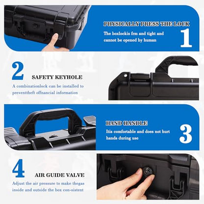 Sturdy Hard Shell Miniature Figure Storage Case with 4 Foam Layer, 116 Slot Miniatures Transport Case Compatible with Warhammer 40k and DND Minis, RPG Miniature Carrying Case