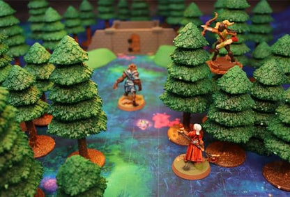 Dirt Cheap Dungeons - Dark Pine Forest Terrain Kit | Modular & Customizable | Injection-Molded for Superior Durability | TTRPG Accessories for D&D, Daggerheart, & Tabletop Gaming