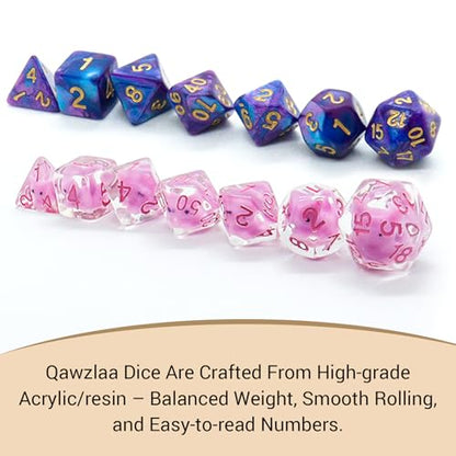 DND Dice - Mystery Dice Set, Various Styles Polyhedral Dice, Random D&D Dice Patterns & Dragon Egg, DND Gifts, Suitable for Dungeons and Dragons, RPG, MTG,Role Playing Table Game - style: Easter Dragon Egg Dice Set B
