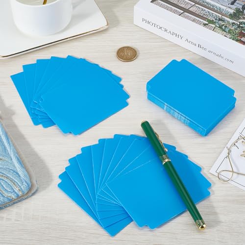 CRASPIRE Trading Card Dividers Blue Card Separator Card Sorting Tray Plastic Card Dividers Board Game Card Separator Card Deck Box Dividers for Game Organizer Storage 40sheets 2.75 x 3.7 Inch - style: 40Pcs Blue