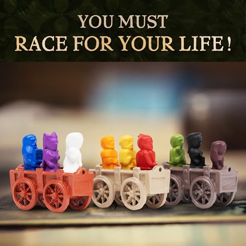 Facade Games Bristol 1350 Deluxe Edition, Strategy & Deceit for 1-9 Players | Ages 14 and Up, Deluxe Upgrades: Metal Coins, Metal Carts & 9 Custom Pawns, Social Deduction - style: Deluxe Bristol 1350