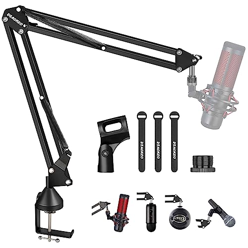 Microphone Arm,Aokeo AK-35 Microphone Desk Stand-Microphone Suspension Boom Scissor Arm Stand For Blue Yeti,Blue Snowball iCE,QuadCast,Elgato - color: AK-35