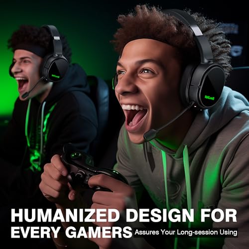 X1 40H Wireless Gaming Headset with Mic for Xbox Series X|S Xbox One PS5 PC | 2.4GHz Low Latency Headphones, Bluetooth, 3D Surround Sound, Noise Canceling Mic