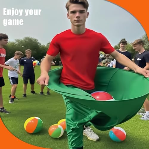 Granny Pants Yard Game Outdoor Party with Colorful Bouncy Balls & Air Pump Outdoor Group Games for Family & Friends