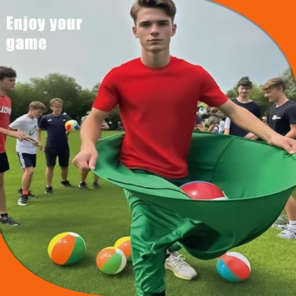 Granny Pants Yard Game Outdoor Party with Colorful Bouncy Balls & Air Pump Outdoor Group Games for Family & Friends