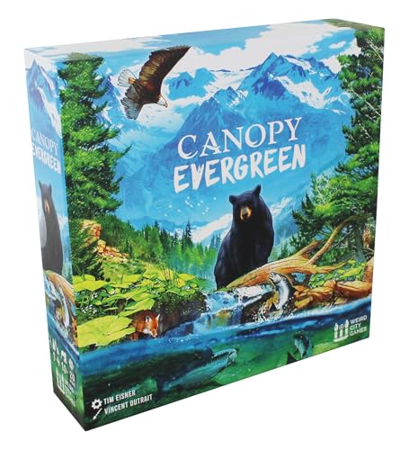 Weird City Games Canopy Evergreen, Strategy Board Game | For 1 to 4 Players and Ages 10+
