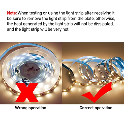 USB LED Strip Warm White 3000K 5V USB Powered 13.12ft/4M(2pcs x 6.6ft) | 240LEDs Flexible SMD2835 High Brightness No-Waterproof IP20 LED Tape Lights - color: Warm White