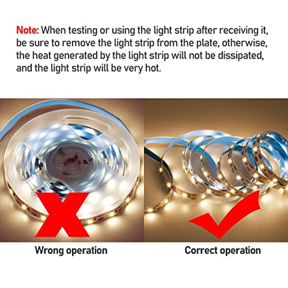 USB LED Strip Warm White 3000K 5V USB Powered 13.12ft/4M(2pcs x 6.6ft) | 240LEDs Flexible SMD2835 High Brightness No-Waterproof IP20 LED Tape Lights - color: Warm White