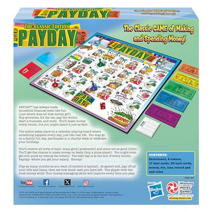 Winning Moves The Game of Pay Day, Make & Spend Money for Fun | Popular 1970's Artwork, 2-4 Players, Ages 8+