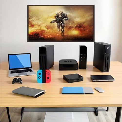 4K HDMI Switch 8 in 1 Out, 8 Port HDMI Switch with IR Remote Control, Support 4K@30Hz, 3D, 1080P, HDMI 1.4, HDCP 2.2, Ultra HD for HDTV, PS3/4/5, Game Consoles etc - color: Deep Black2