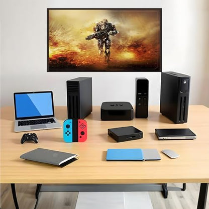 4K HDMI Switch 8 in 1 Out, 8 Port HDMI Switch with IR Remote Control, Support 4K@30Hz, 3D, 1080P, HDMI 1.4, HDCP 2.2, Ultra HD for HDTV, PS3/4/5, Game Consoles etc - color: Deep Black2