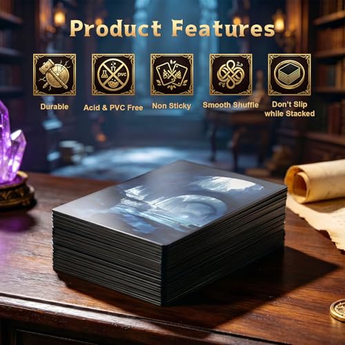 MTG Card Sleeves -Undercity Sewers- Surveil Lands - Ultra Clear Front & Matte Finish Back, 100 Count Standard Size Matte Art Sleeve for Magic the Gathering - color: Undercity Sewers