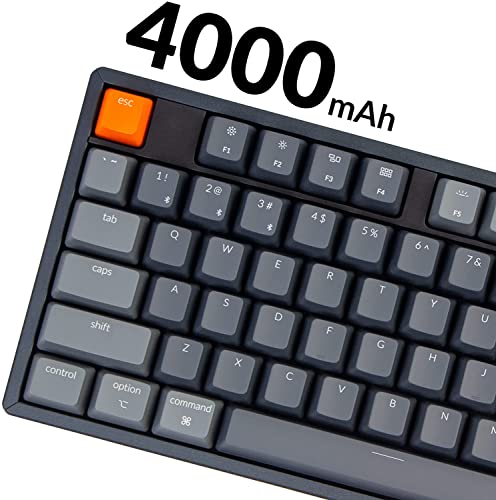 Keychron K10 RGB Full Size Layout Hot-Swappable Mechanical Keyboard for Mac Windows, Multitasking 104-Key Bluetooth Wireless/USB Wired Gaming Keyboard with Keychron Super Brown Switch Aluminum Frame - color: Hot-swap Keychron Super Brown Switch