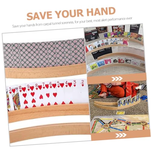 Levemolo Wooden Card Display Stand Place Card Holder Toy Holder for Boys and Girls Adults