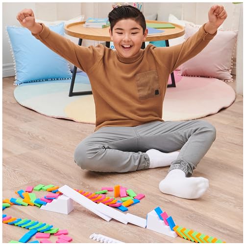 Spin Master Games H5 Domino Creations 100-Piece Neon Dominoes Set for Kids - style: Neon Dominoes Set
