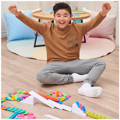 Spin Master Games H5 Domino Creations 100-Piece Neon Dominoes Set for Kids - style: Neon Dominoes Set