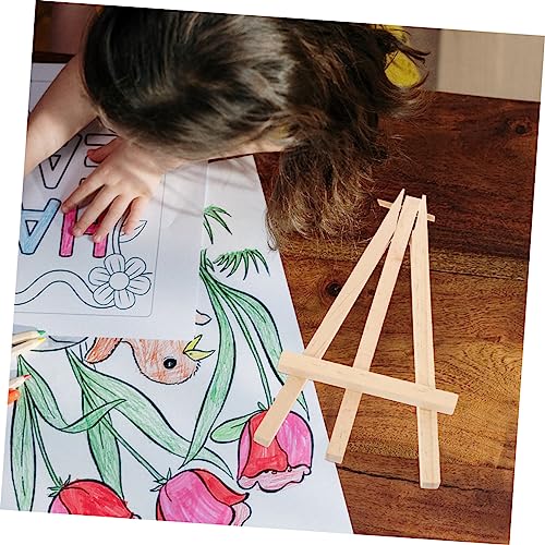 2pcs Wood Display Stand Card Deck Holder Multi-functional Easel for Game Cards Photos