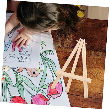 2pcs Wood Display Stand Card Deck Holder Multi-functional Easel for Game Cards Photos