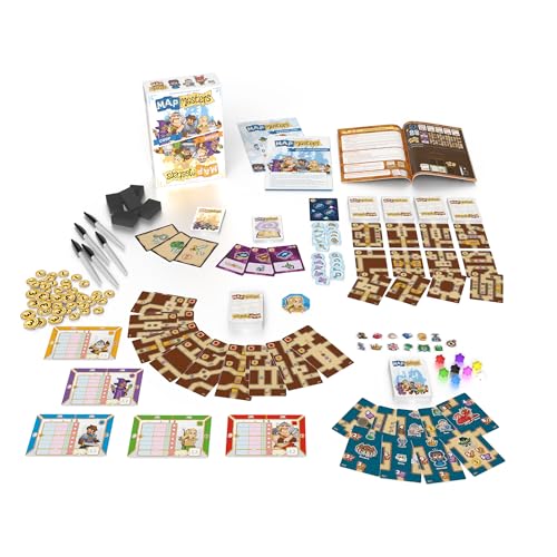 Map Masters Card Game | Competitive or Cooperative Dungeon-Crawling Adventure & Strategy Game for Kids & Adults, Ages 10+, 1-5 Players, 30-60 Mins