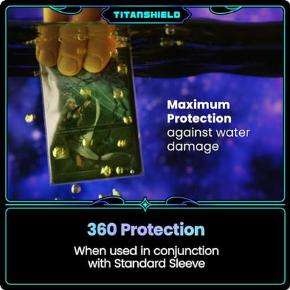 TitanShield | Clear & Transparent Inner Sleeves | 1000 ct| Perfect Fits Card Sleeves | Compatible with Pokémon TCG Trading Cards, MTG Magic The Gathering, One Piece | For Double Sleeving. - size: 1000 ct