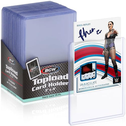 BCW Thick 79PT Card Top Load Holder (Pack of 25), 3 x 4 - color: 79 Pt. / 2 Mm
