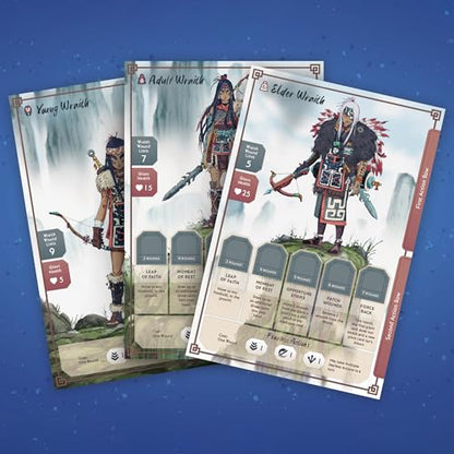 Renegade Game Studios Wraith & The Giants Solo Strategy Card Game | Battle Elemental Giants with tactical card combos and chaining mechanics in this epic fantasy game by Scott Almes