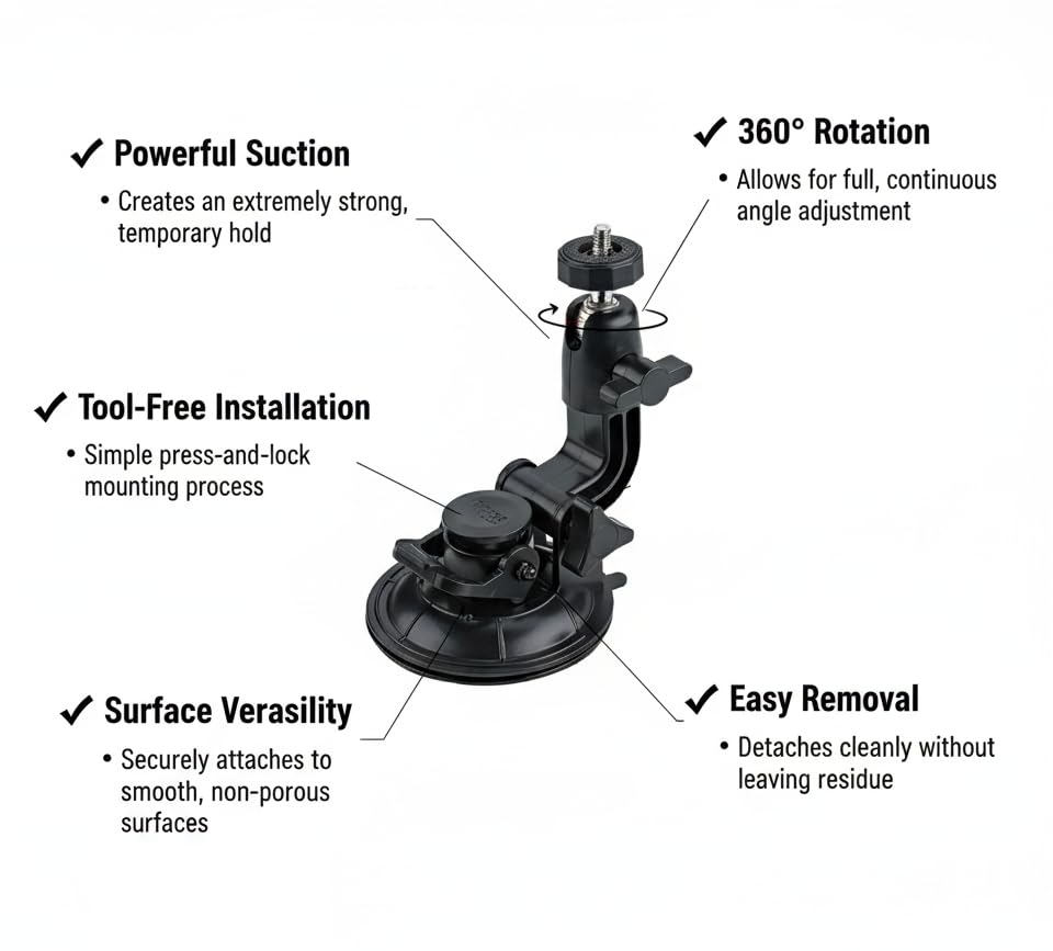 3-in-1 Aviation iPad Mount – Yoke Clamp, Suction Cup & Kneeboard Leg Strap – Airplane iPad Holder & Airplane Tablet Holder for EFB – Fits All iPad Models & Tablets 7"–12.9"