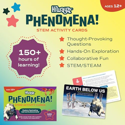 STEM Activity Cards Ages 12+ | 100 Cards for Classroom Activities | Over 150 Hours of Hands-On Science Exploration | Teacher Must-Haves | Free Bonus Resources - style: Ages 12+