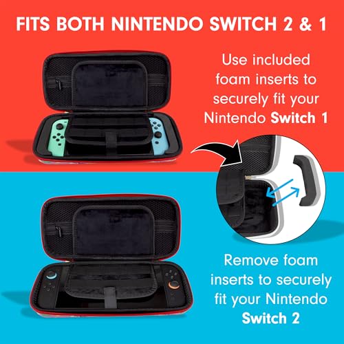 Sonix x Sanrio Carrying Case for Nintendo Switch 2, Protective Travel Case with Game Cartridge Storage | Hello Kitty and Friends x Sweethearts - color: Sanrio x Sweethearts