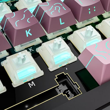 Gateron Milky Yellow Green Tea Pro V3 Pre-Lubed Tactile Switches,Pack of 36 | Removable Light Guide Pole,Universal MX Socket Fit,for Custom Mechanical Gaming Keyboard DIY Mod & Replacement - color: Green Tea Pro V3, size: 36Pcs