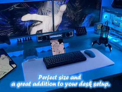 JMIYAV White Gaming Mouse Pad RGB Mousepad Non-Slip Rubber Base Extra Large Cool XL XXL Computer Desk Pad Gaming Accessories LED Light Up Extended Big Mouse Pad for Gamer White 31.5x12in Uw3-10 - color: White 31.5x12in Uw3-10