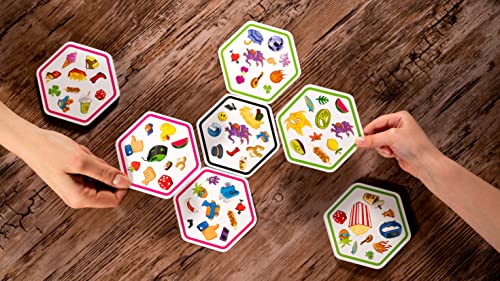 Asmodee | Double Hookup | Quick Reaction Card Game | Ages 8+ | 2-8 Players | 20 Minutes Play Time - size: Doble conexión, style: single