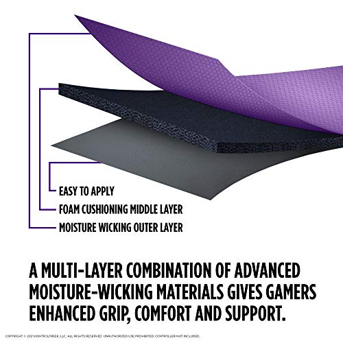 KontrolFreek Performance Grips for Xbox One and Xbox Series X Controller (Galaxy Purple) - color: Galaxy Purple