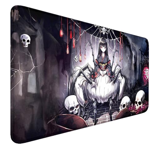MTG MATS, 24" x 14" TCG DND Playmats Stitched Edges for Trading Card Smooth Rubber Surface Anti-Slip Mouse Pad with Storage Bag Thickened 3mm for Magic Playmat Gaming Mat - color: Spider, size: Playmat Without Zones
