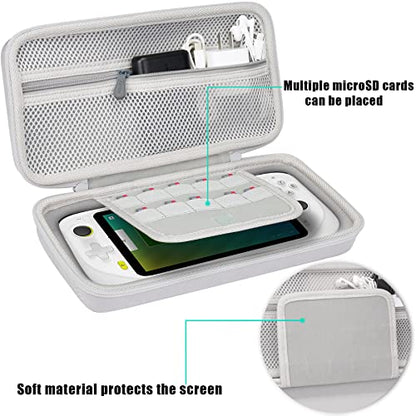 Aenllosi Hard Case for Logitech G Cloud Gaming Handheld, White | Hard shell construction, Water-resistant design, Impact-resistant design, Protective case only - color: White