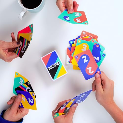 Ridley’s Nope! Fun Card Game for Families, Action-Packed, Fast-Paced Game for 2+ Players, Includes 104 Game Cards and Instructions, Simple Card Game for Kids Ages 6+
