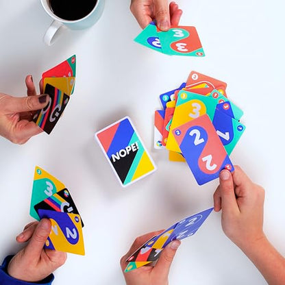 Ridley’s Nope! Fun Card Game for Families, Action-Packed, Fast-Paced Game for 2+ Players, Includes 104 Game Cards and Instructions, Simple Card Game for Kids Ages 6+