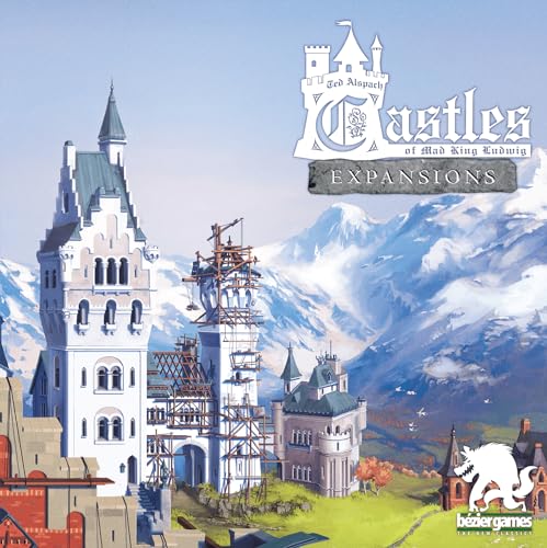 Castles of Mad King Ludwig Expansions – Massive Modular Add-On with Renovations, Secret Passages, Moats, Towers, Royal Decrees, Swan Tokens & 5th Player Support for Ultimate Castle-Building