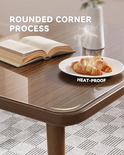 Clear Writing Desk Pad, 16’’x30” Heat Resistant Waterproof PVC Round Edge Durable Desk Protect Mat, Anti-Static Writing Mat Table Protector - size: 30" x 16"