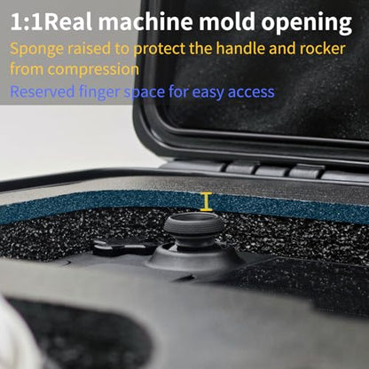 Luck&Link Carrying Bag Case for Steam Deck OLED/LCD, Hard Professional Waterproof Steam Deck Storage Case, Controllers, Small Docking Station& Other Accessories AC Charger Storage,Large Capacity