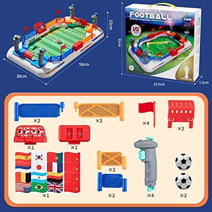 COUOMOXA Soccer Board Game for Kids: Mini Foosball Table Game - Interaction Soccer Toys for 3 4 5 6 7 8-12 Year Old Indoor Family Playroom Party - Perfect Birthday Sports Gift for Boys Girls