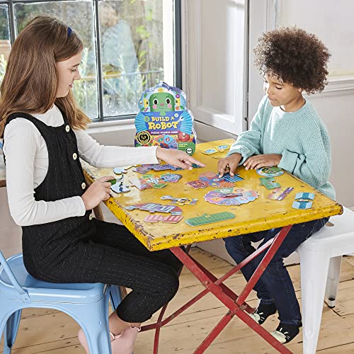 eeBoo Build a Robot Spinner Game, Matching Game, Ages 3+, 2-4 Players | Introduces early number recognition & imaginative play. Includes spinner & robot building pieces. 15-30 min game - style: Build a Robot
