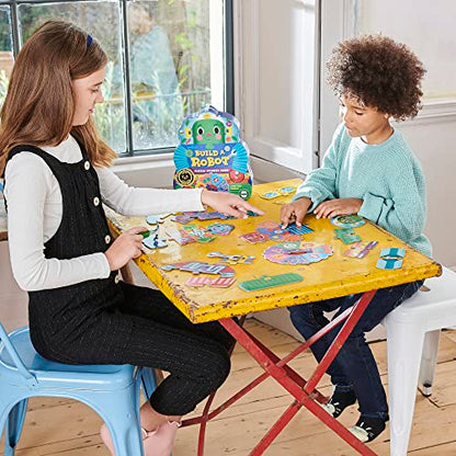 eeBoo Build a Robot Spinner Game, Matching Game, Ages 3+, 2-4 Players | Introduces early number recognition & imaginative play. Includes spinner & robot building pieces. 15-30 min game - style: Build a Robot