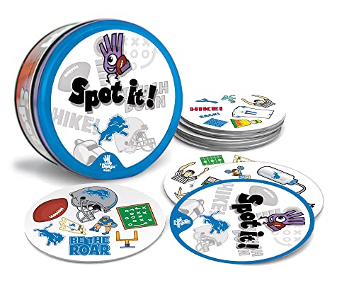 MasterPieces Game Day - NFL Detroit Lions Spot It Game For Kids, Adults, and Family - style: Detroit Lions