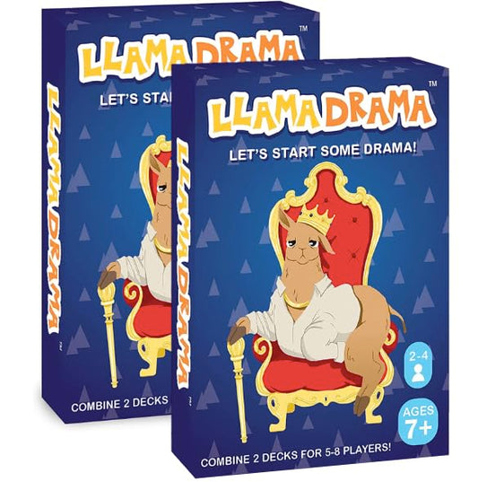 Llama Drama Card Game 2-Pack Bundle for 2-8 Players – Ages 7+, Fast 15-Min Play, Fun Gift for Kids and Teens - style: 2-Pack Original
