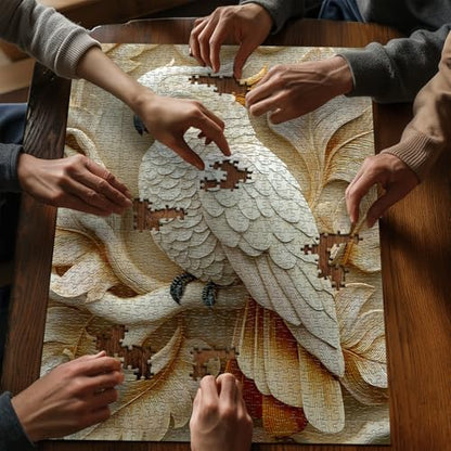PICKFORU Parrot Puzzles for Adults 1000 Pieces, Bird Puzzle Nature Animal Carving Art, Impossible Challenge Hard Jigsaw Puzzle - style: Parrot Puzzles