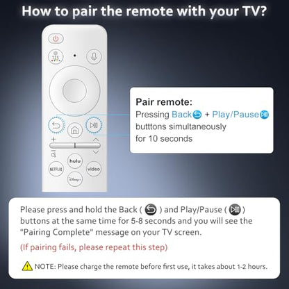 Rechargeable Voice Remote for Samsung-TV-Remote-Control-Replacement Compatible with Samsung Smart Solar Frame QLED Curved Crystal UHD OLED TVs - color: Rechargeable Remote for Samsung TV