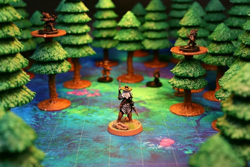 Dirt Cheap Dungeons - Dark Pine Forest Terrain Kit | Modular & Customizable | Injection-Molded for Superior Durability | TTRPG Accessories for D&D, Daggerheart, & Tabletop Gaming